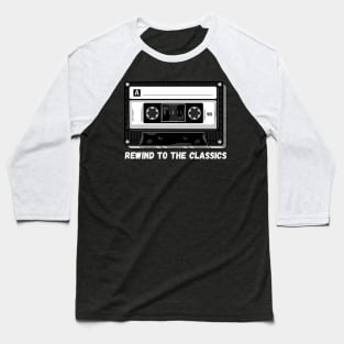 Old Music Casette Tape Baseball T-Shirt